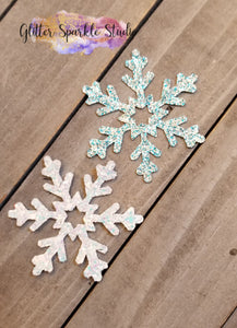 3 Piece Snowflake with Star Center Steel Rule Die for earring, appliques or snap clips