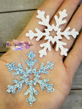 Load image into Gallery viewer, 3 Piece Snowflake with Star Center Steel Rule Die for earring, appliques or snap clips