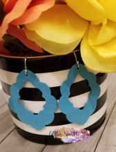 Load image into Gallery viewer, 2.5 Inch Pair of Casbah Scalloped Pointed Teardrop Earring or Pendant Steel Rule Die