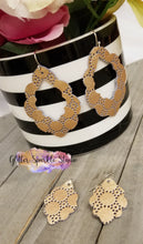 Load image into Gallery viewer, 2.5 Inch Pair of Casbah Scalloped Pointed Teardrop Earring or Pendant Steel Rule Die