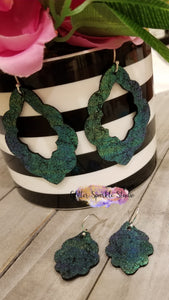 2.5 Inch Pair of Casbah Scalloped Pointed Teardrop Earring or Pendant Steel Rule Die