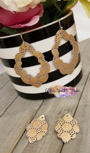 Load image into Gallery viewer, 2.5 Inch Pair of Casbah Scalloped Pointed Teardrop Earring or Pendant Steel Rule Die