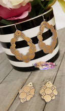 Load image into Gallery viewer, 2.5 Inch Pair of Casbah Scalloped Pointed Teardrop Earring or Pendant Steel Rule Die