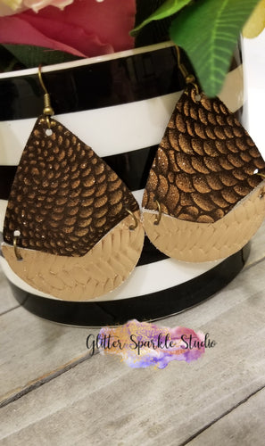 Split Teardrop Earrings Steel Rule Die