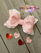 Load image into Gallery viewer, 3.5 inch Scalloped 3-D layered Heart Bow Steel Rule COMBO Die
