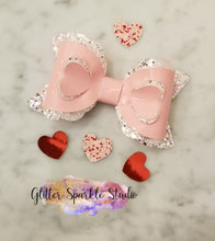 Load image into Gallery viewer, 4 inch Scalloped 3-D layered Heart Bow Steel Rule COMBO Die