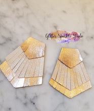 Load image into Gallery viewer, Triple Layer Fringed Wide Pentagon Earring or Pendant Steel Rule Combo Die