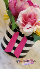 Load image into Gallery viewer, Longer Oblong Bars Earrings Steel Rule Die