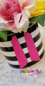 Longer Oblong Bars Earrings Steel Rule Die
