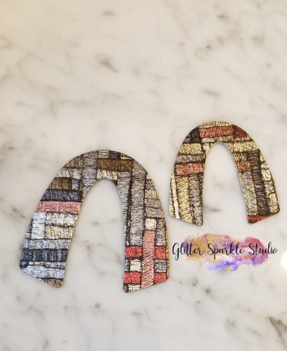 Double Angled Arch Steel Rule earring or pendant Die