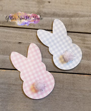 Load image into Gallery viewer, Quad Cut Peep Bunny Silhouettes Steel Rule Die for appliques