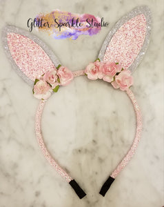 4 inch Fold Over Headband Layered Bunny Ear Steel Rule Die