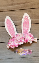 Load image into Gallery viewer, 3.6 inch Petite Fold Over Headband Layered Bunny Ear Steel Rule Die