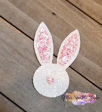 Load image into Gallery viewer, 2 &amp; 2.5 Inch Layered Bunny Head Steel Rule Die for appliques, snap clips or earring
