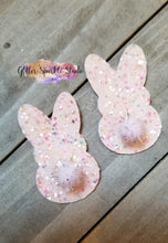 Load image into Gallery viewer, Pair of 2 Inch Mini Peeps Bunny Silhouettes Steel Rule Die for appliques