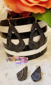 Disco Drop Earring Pair Steel Rule Die