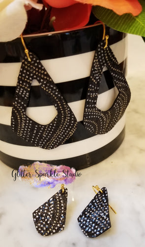 Disco Drop Earring Pair Steel Rule Die