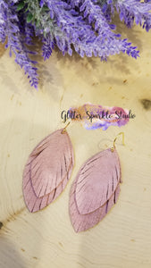 Petite Fringed Feathers Earring or Pendant Steel Rule Combo Die