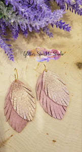 Petite Fringed Feathers Earring or Pendant Steel Rule Combo Die