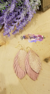 Petite Fringed Feathers Earring or Pendant Steel Rule Combo Die