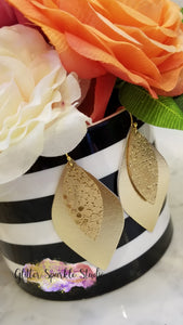 Lovely Layered Leaves Earring or Pendant Steel Rule Die