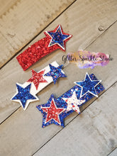 Load image into Gallery viewer, 60mm/70mm 8 piece Multi Size Shooting Stars Shaped Snap Clips, Earrings or Appliques multi cut Steel Rule Die