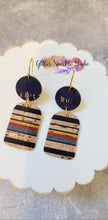 Load image into Gallery viewer, Pair of Retro Dangle Earrings Steel Rule Die