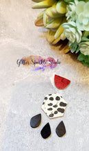 Load image into Gallery viewer, Petite Hexagon Dream Dangle Earring Steel Rule Die