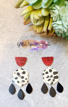 Load image into Gallery viewer, Pair of 3.5 inch Hexagon Dream Drops Dangle Earring Steel Rule Die