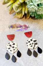 Load image into Gallery viewer, Pair of 3.5 inch Hexagon Dream Drops Dangle Earring Steel Rule Die