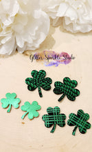 Load image into Gallery viewer, 6 Piece Shamrock Clover multi cut Steel Rule Die for petite earring or appliques