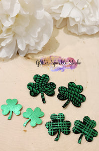 6 Piece Shamrock Clover multi cut Steel Rule Die for petite earring or appliques