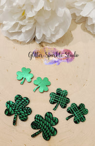 6 Piece Shamrock Clover multi cut Steel Rule Die for petite earring or appliques