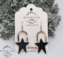 Load image into Gallery viewer, February Sparkle Box Hanging Multi shapes 6 piece earring fringe multi cut Steel Rule Die