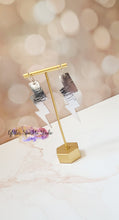 Load image into Gallery viewer, Pair of Lightning Bolts Earrings Steel Rule Die