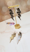 Load image into Gallery viewer, Pair of Lightning Bolts Earrings Steel Rule Die