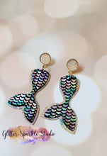 Load image into Gallery viewer, Mermaid Tails Layered Earring or Pendant Steel Rule Combo Die