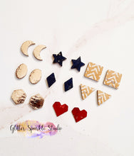 Load image into Gallery viewer, Stud Shapes 16 piece jewelry and earring multi cut Steel Rule Combo Die
