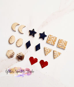 Stud Shapes 16 piece jewelry and earring multi cut Steel Rule Combo Die