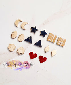 Stud Shapes 16 piece jewelry and earring multi cut Steel Rule Combo Die