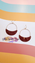 Load image into Gallery viewer, 45mm Pair of Hanging Crescents Pairs multi cut Steel Rule Die for earrings