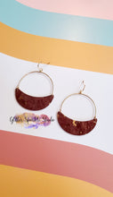 Load image into Gallery viewer, 45mm Pair of Hanging Crescents Pairs multi cut Steel Rule Die for earrings