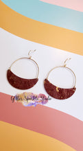 Load image into Gallery viewer, 45mm Pair of Hanging Crescents Pairs multi cut Steel Rule Die for earrings
