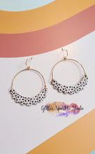 Load image into Gallery viewer, 50mm Pair of Hanging Scalloped semi circles Pairs multi cut Steel Rule Die for earrings