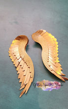 Load image into Gallery viewer, Triple Layer 4 inch Angel Wings Fringe Feathers Earring or Pendant Steel Rule Combo Die