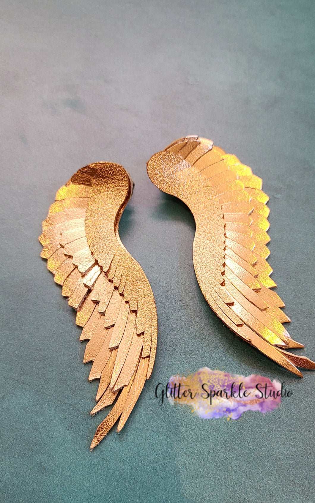 Triple Layer 4 inch Angel Wings Fringe Feathers Earring or Pendant Steel Rule Combo Die