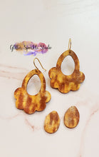 Load image into Gallery viewer, Pair of Petite Frilly Floral Drops Earring Steel Rule Die