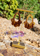 Load image into Gallery viewer, Pair of Petite Frilly Floral Drops Earring Steel Rule Die