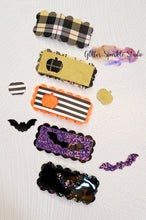 Load image into Gallery viewer, Spooky Scalloped Rectangle snap clip multi cut Steel Rule Die