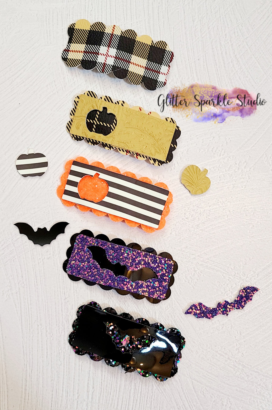 Spooky Scalloped Rectangle snap clip multi cut Steel Rule Die